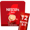 Nescafé 3in1 Instant Coffee Sachets 192g, imported from the UK