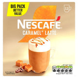 Nescafe caramel latte instant coffee sachets 12 x 17g, UK version
