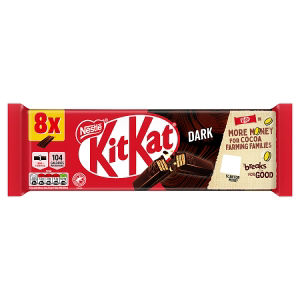 KitKat dark chocolate 2 finger biscuit multipack 165.6g, UK version