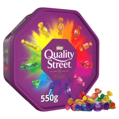 Quality Street chocolate tub 550g - British product