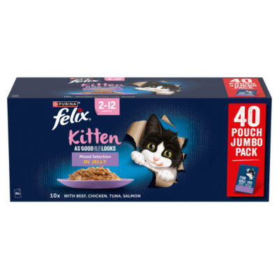 Felix kitten food mixed selection in jelly 40x85g - British product