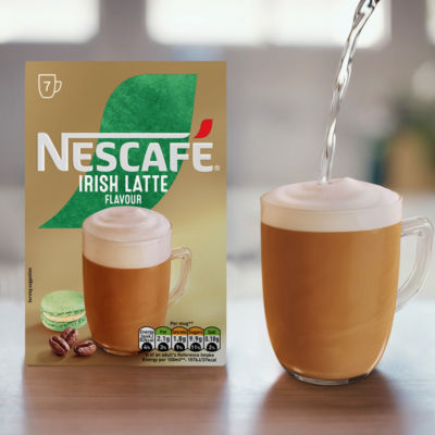 Nescafé Irish Latte instant coffee sachets 7 x 19.8g - British product
