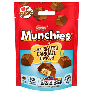 Munchies salted caramel chocolate 97g sharing bag (British brand)