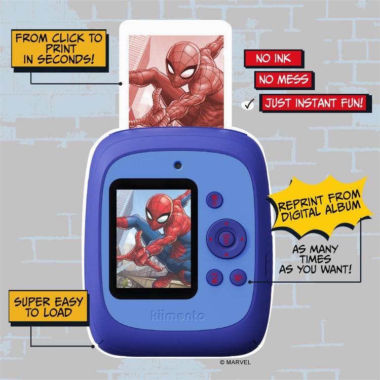 Kiimento Spider-Man instant print camera, UK version