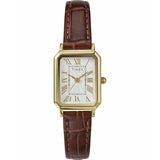 Argos Timex Womens White Dial Rectangle Case Brown Strap Watch- Buy online at McGrocer