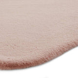 Think Rugs single pelt faux fur rug dusty rose 58x90cm, UK version