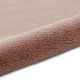 Think Rugs single pelt faux fur rug dusty rose 58x90cm, UK version