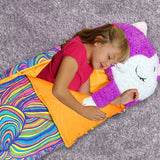 Happy Nappers Purple Cat sleeping bag plush toy large (British brand)