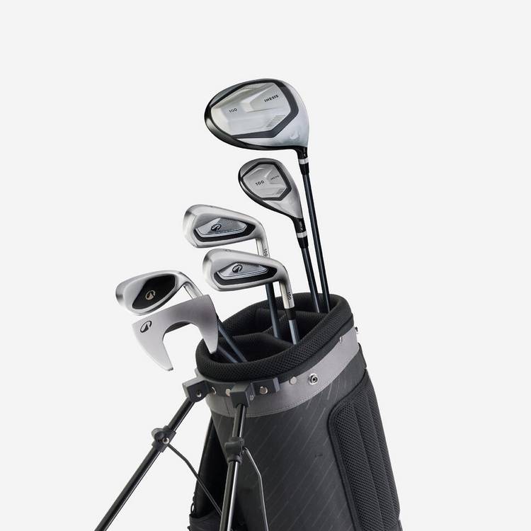 Decathlon INESIS 100 right-handed golf club set with stand bag - British product