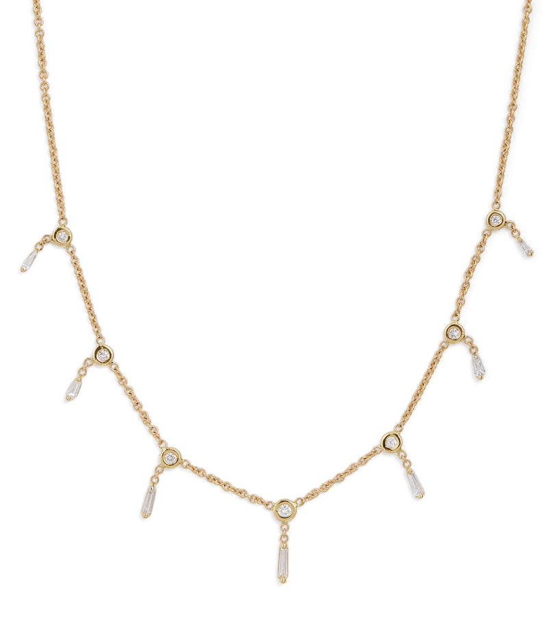 Jacquie Aiche yellow gold diamond Shaker necklace (British brand)