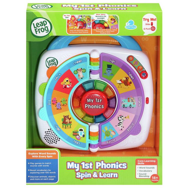 Leapfrog phonics toy Spin & Learn, UK version