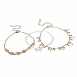Argos Freedom Gold Tone Shell Bead Starfish Bracelet Set 19cm- Buy online at McGrocer