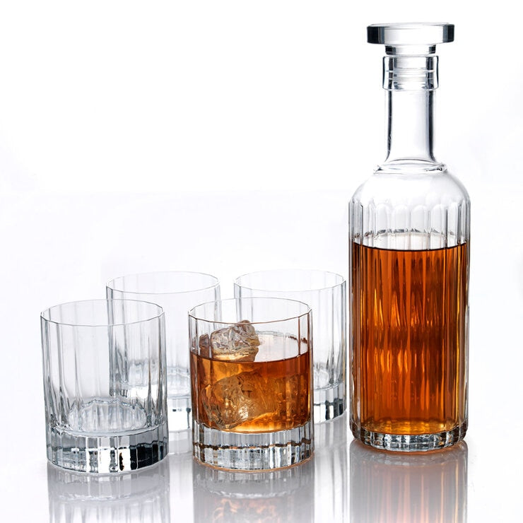 Luigi Bormioli Bach whisky set 5 piece, imported from the UK