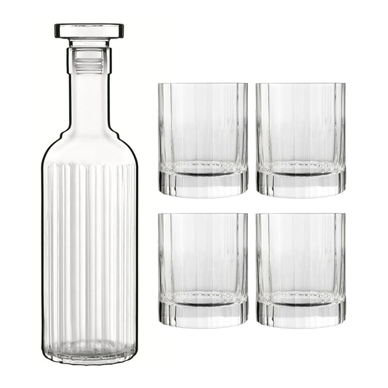 Luigi Bormioli Bach whisky set 5 piece, imported from the UK