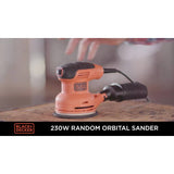 Black+Decker 230W corded orbital sander, imported from the UK