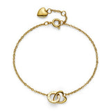 Olivia Burton gold heart interlink bracelet, UK version