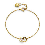 Olivia Burton gold heart interlink bracelet, UK version