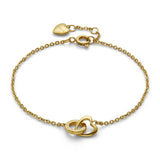 Olivia Burton gold heart interlink bracelet, UK version