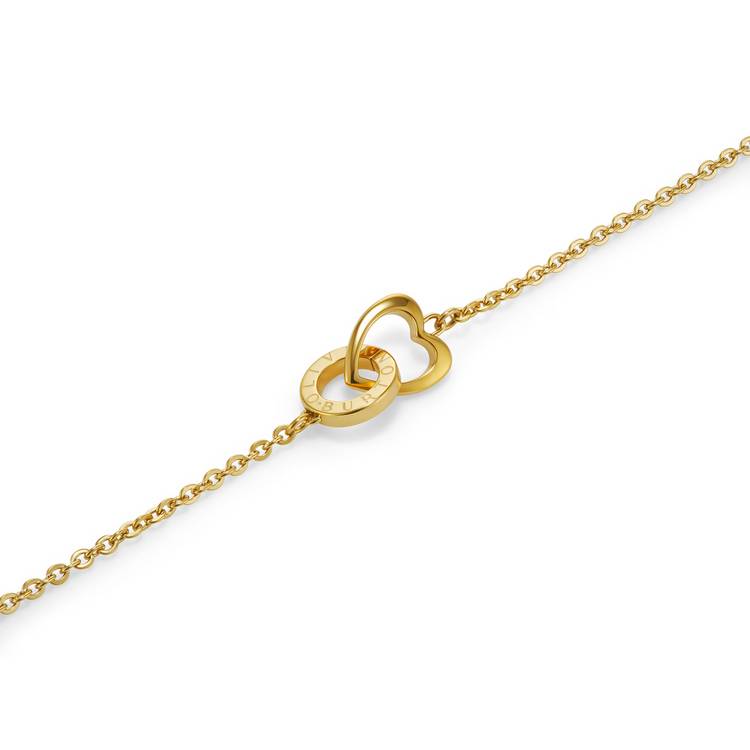 Olivia Burton gold heart interlink bracelet, UK version
