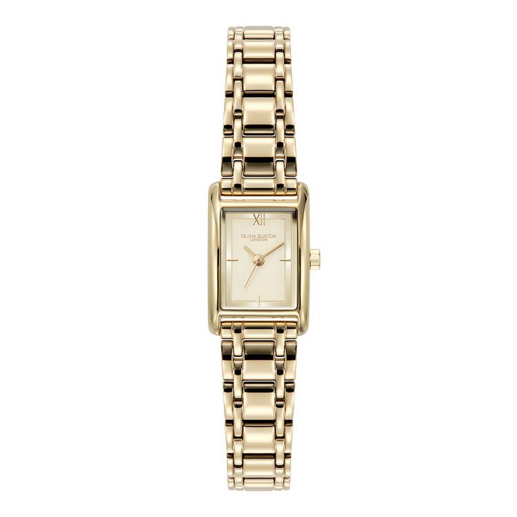 Olivia Burton stainless steel gold coloured bracelet watch (British brand)