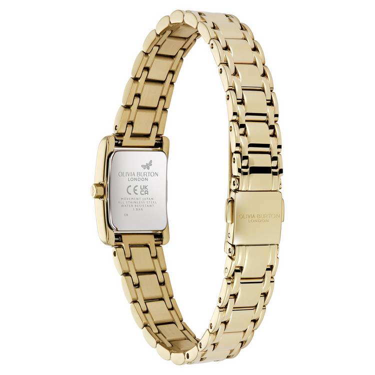 Olivia Burton stainless steel gold coloured bracelet watch (British brand)