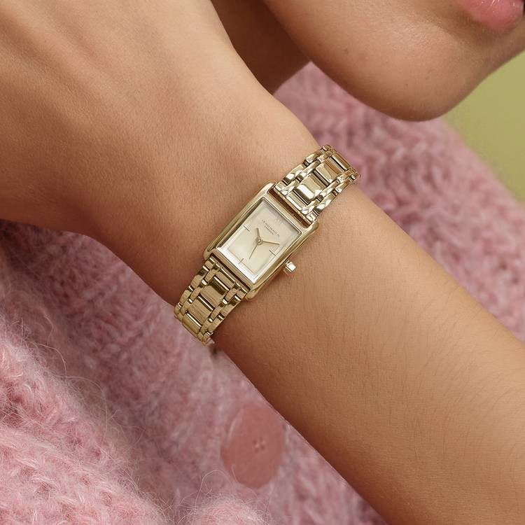 Olivia Burton stainless steel gold coloured bracelet watch (British brand)