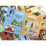Bluey Busy Book with 10 figurines and playmat - British product
