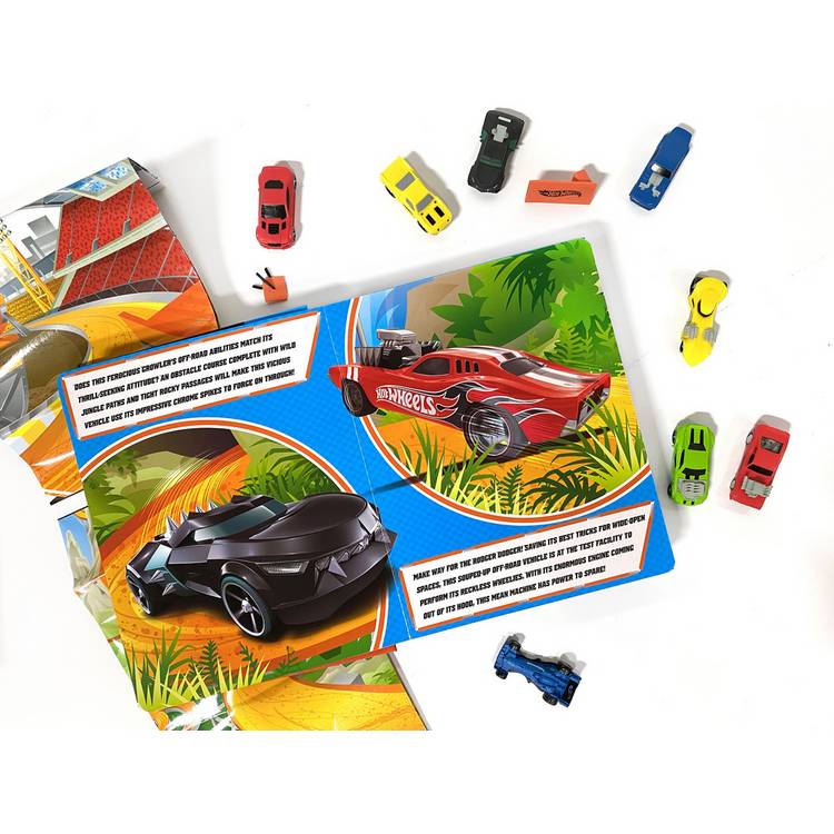 Mattel Hot Wheels Busy Book with figurines and playmat, imported from the UK