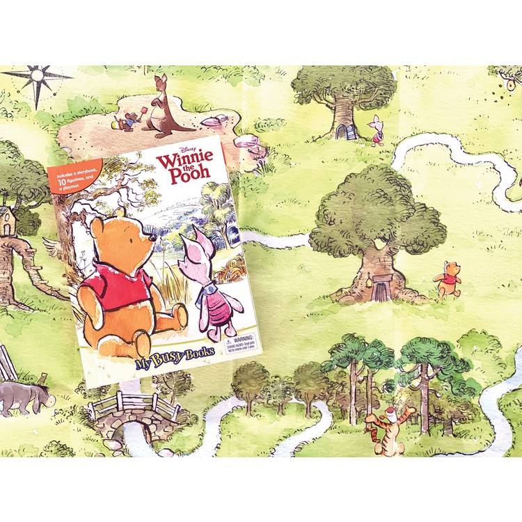 Disney Winnie the Pooh busy book with 10 figurines and playmat, imported from the UK