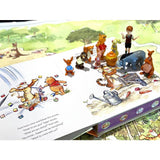 Disney Winnie the Pooh busy book with 10 figurines and playmat, imported from the UK