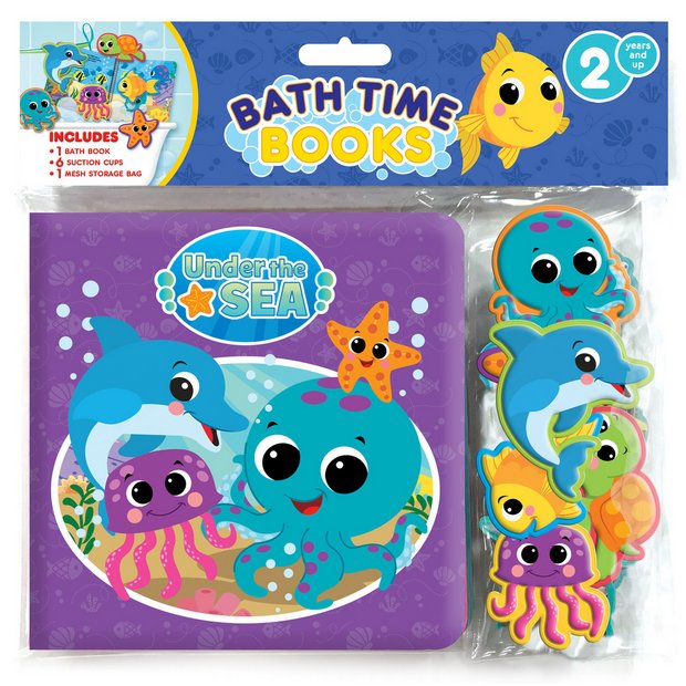 Phidal Under the Sea bathtime book with suction cup figures, UK version