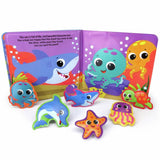 Phidal Under the Sea bathtime book with suction cup figures, UK version
