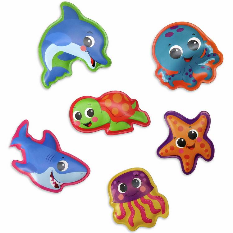 Phidal Under the Sea bathtime book with suction cup figures, UK version
