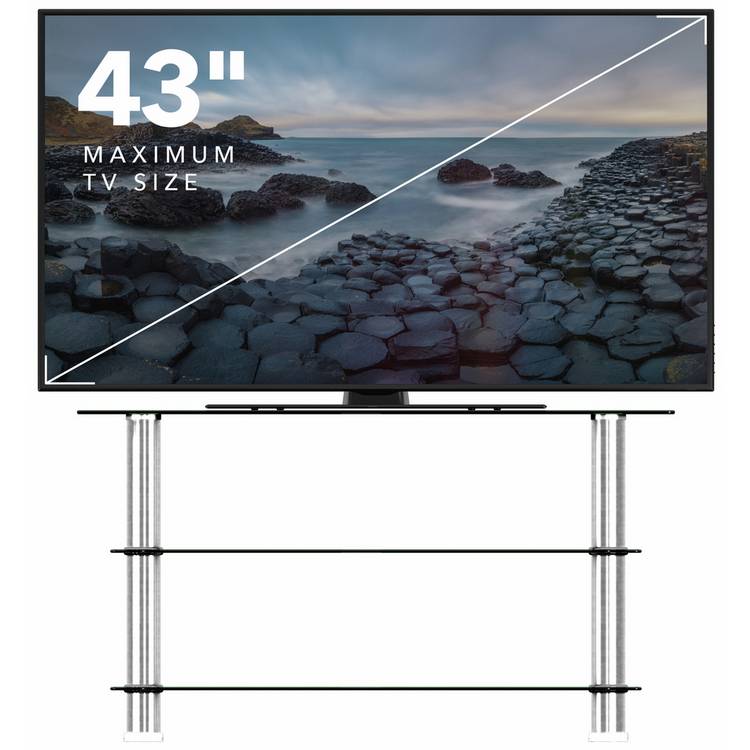 AVF TV stand clear glass up to 43 inch, UK version