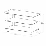 AVF TV stand clear glass up to 43 inch, UK version