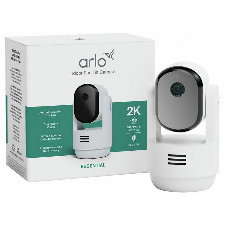 Arlo Essential 3 Pan-Tilt 2K indoor security camera (British brand)