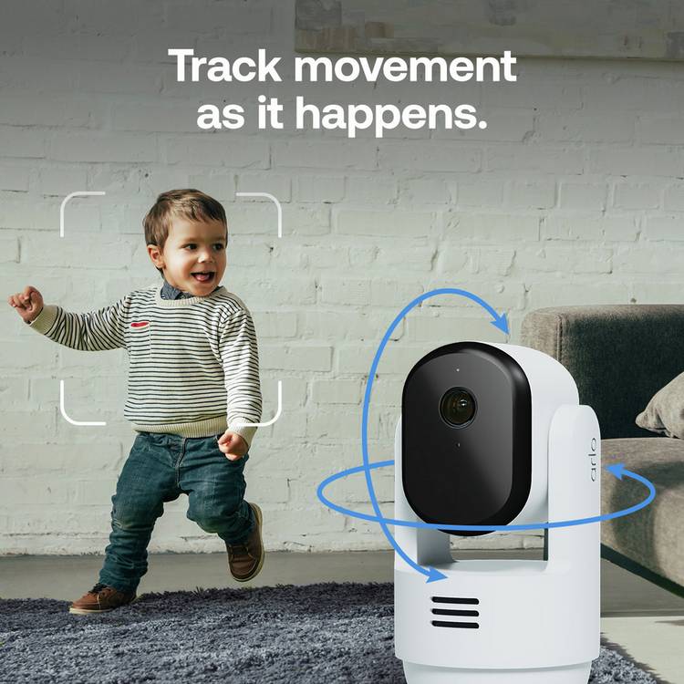 Arlo Essential 3 Pan-Tilt 2K indoor security camera (British brand)