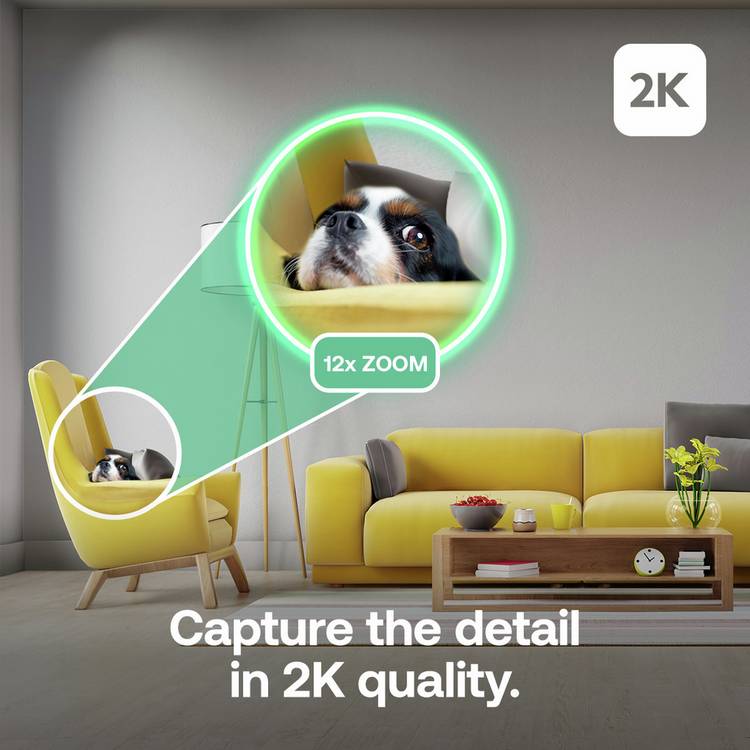 Arlo Essential 3 Pan-Tilt 2K indoor security camera (British brand)