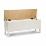 Julian Bowen Davenport shoe storage bench white oak finish (British brand)