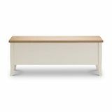 Julian Bowen Davenport shoe storage bench white oak finish (British brand)
