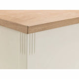 Julian Bowen Davenport shoe storage bench white oak finish (British brand)