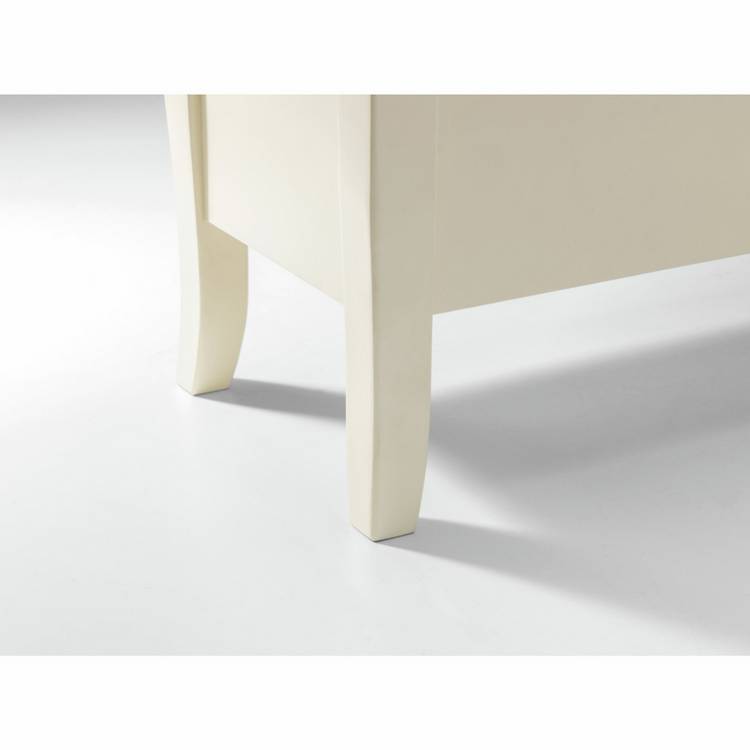 Julian Bowen Davenport shoe storage bench white oak finish (British brand)