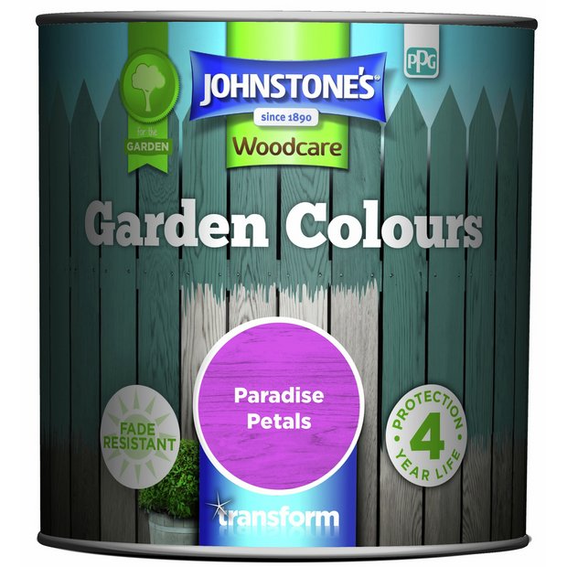 Johnstone's garden paint Paradise Petals 1L, imported from the UK