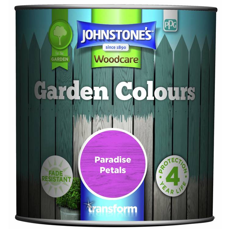 Johnstone's garden paint Paradise Petals 1L, imported from the UK