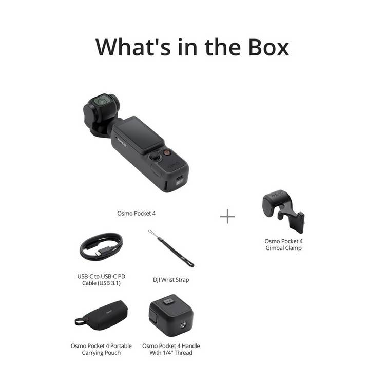 DJI Osmo Pocket 4 gimbal camera standard combo (British brand)