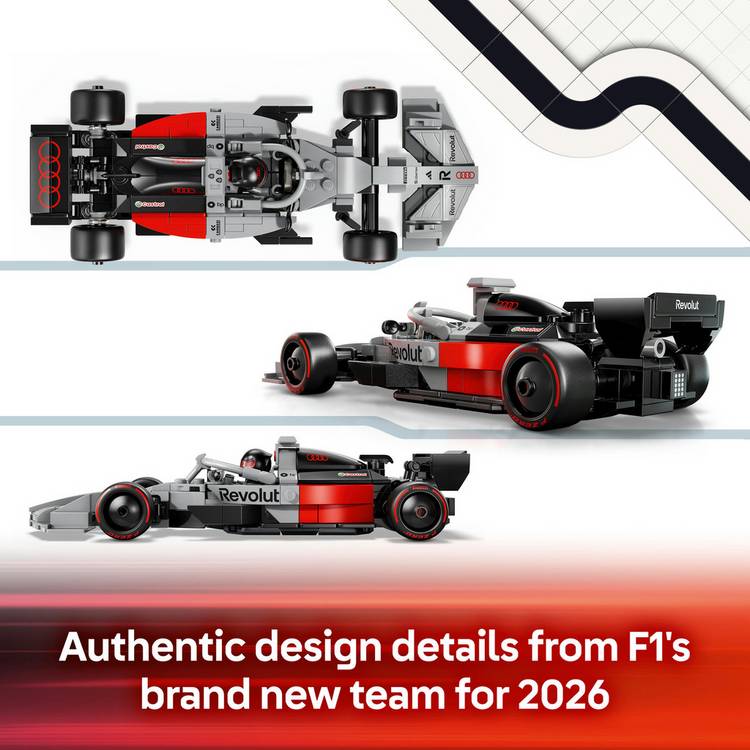 LEGO Speed Champions Audi Revolut R26 F1 car 216 pieces, imported from the UK