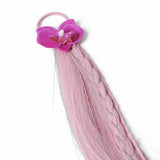 Flitzy pink flower hair extension clip - British product