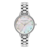 Olivia Burton pastel dial bracelet watch stainless steel crystal bezel (British brand)