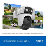 Tapo TC47 outdoor dual lens security camera - British product