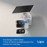 Tapo TC93D solar dual-lens security camera kit, imported from the UK